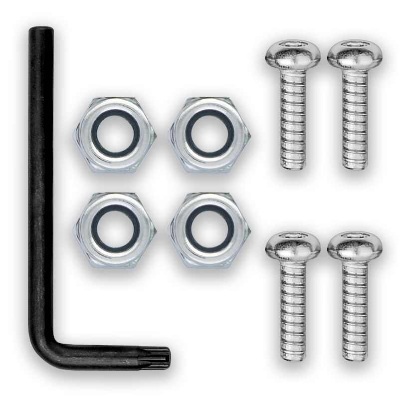Screws and Nuts for License Plate