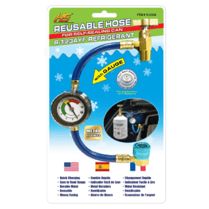 10.31234-  R-1234YF Charging Hose with Gauge  for Self-Sealing Cans